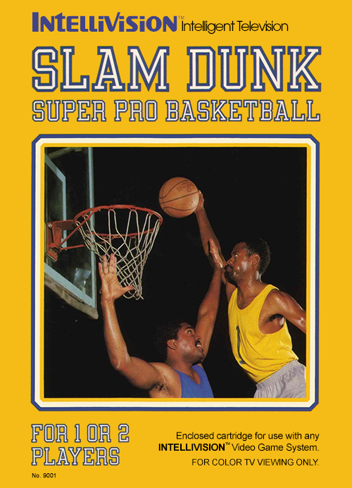 Slam Dunk Super Pro Basketball box art for Intellivision